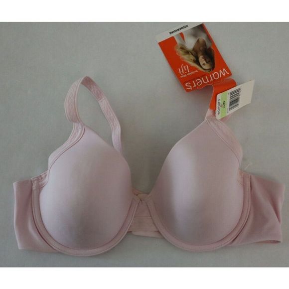 Warner's 01755 LK Women's Sz 38B Pink Invisible Bliss Lift Underwire Bra - Picture 1 of 4